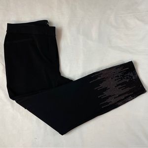 Express  Women’s Stretch Mid - Rise Leggings Black with Sparkling Detail…